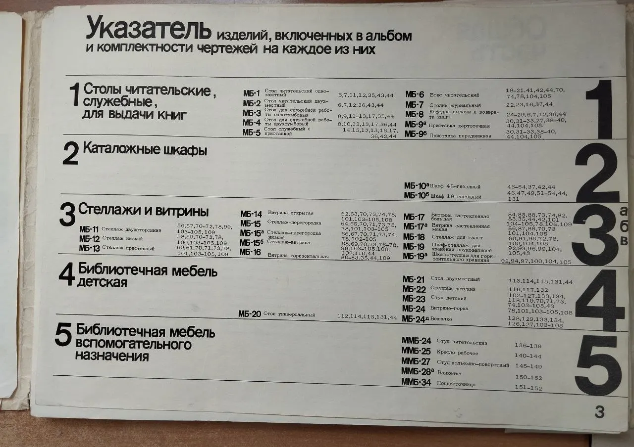 Библиотечная мебель. Альбом техно-рабочих чертежей фото 4