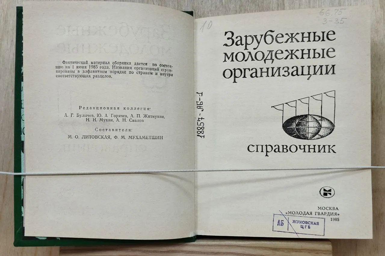 Зарубежные молодежные организации : Справочник фото 2