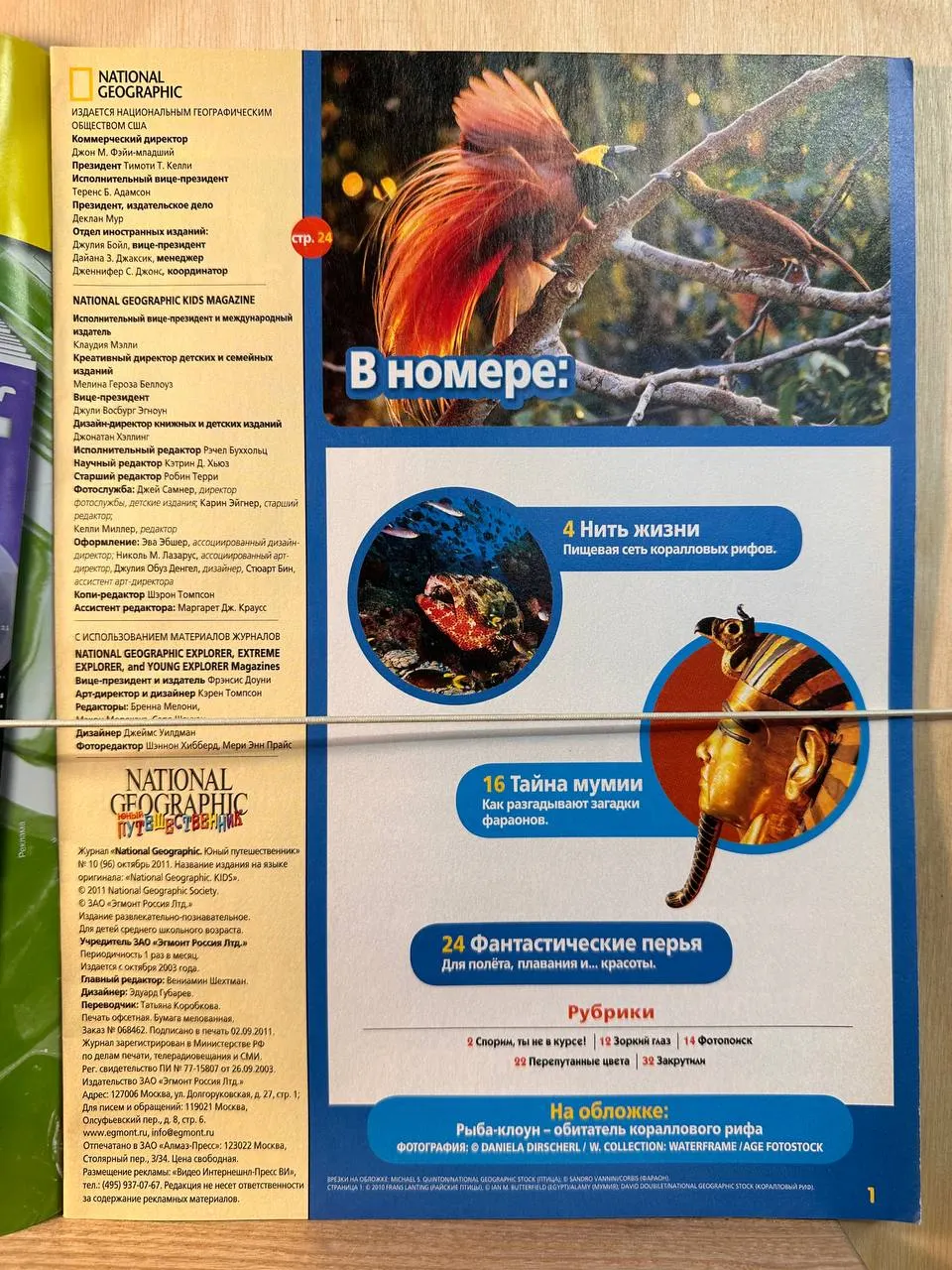Журнал "National Geographic" Юный путешественник. Октябрь 2011 г. фото 2