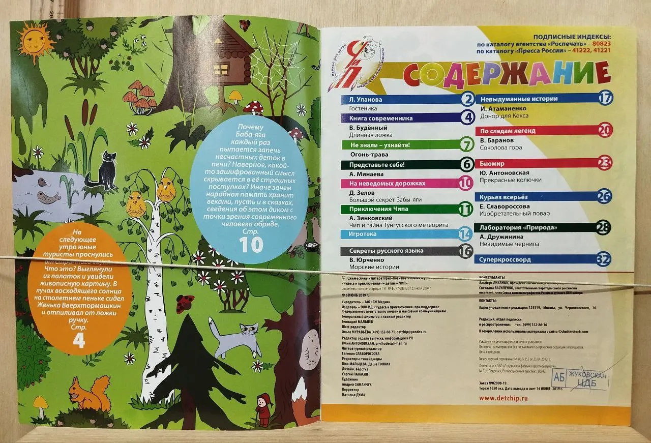 Журнал "Чудеса и приключения детям" №6 июнь 2019 г. фото 2