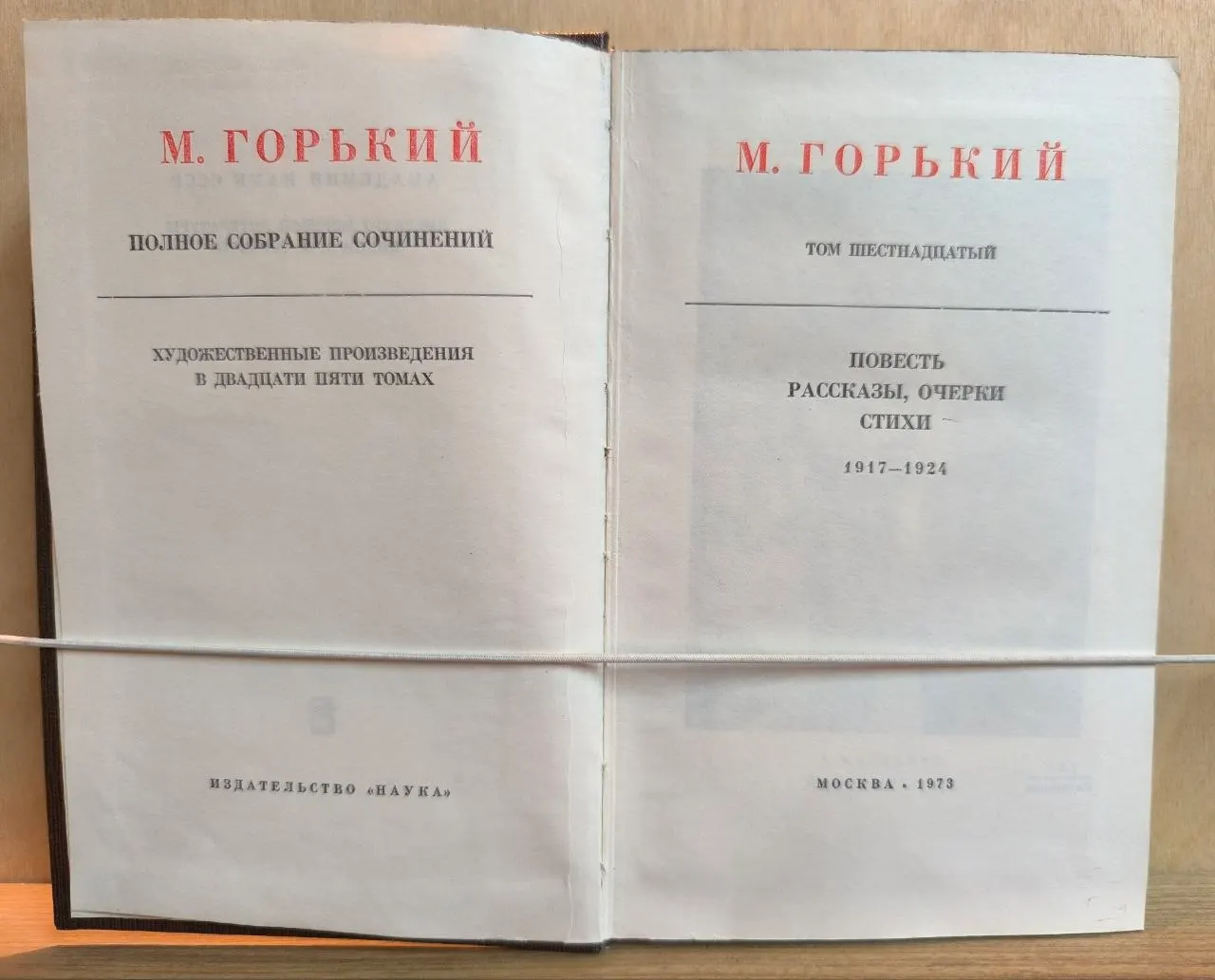 М. Горький. Полное собрание сочинений. Художественные произведения в двадцати пяти томах. Том шестнадцатый. Повесть, рассказы, очерки, стихи. 1917-1924 фото 2