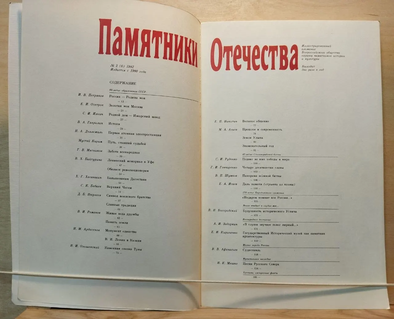 Памятники Отечества. №2 (6) 1982 фото 2