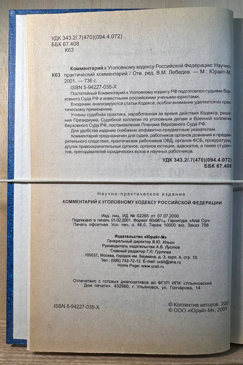 Комментарий к Уголовному кодексу Российской Федерации фото 3