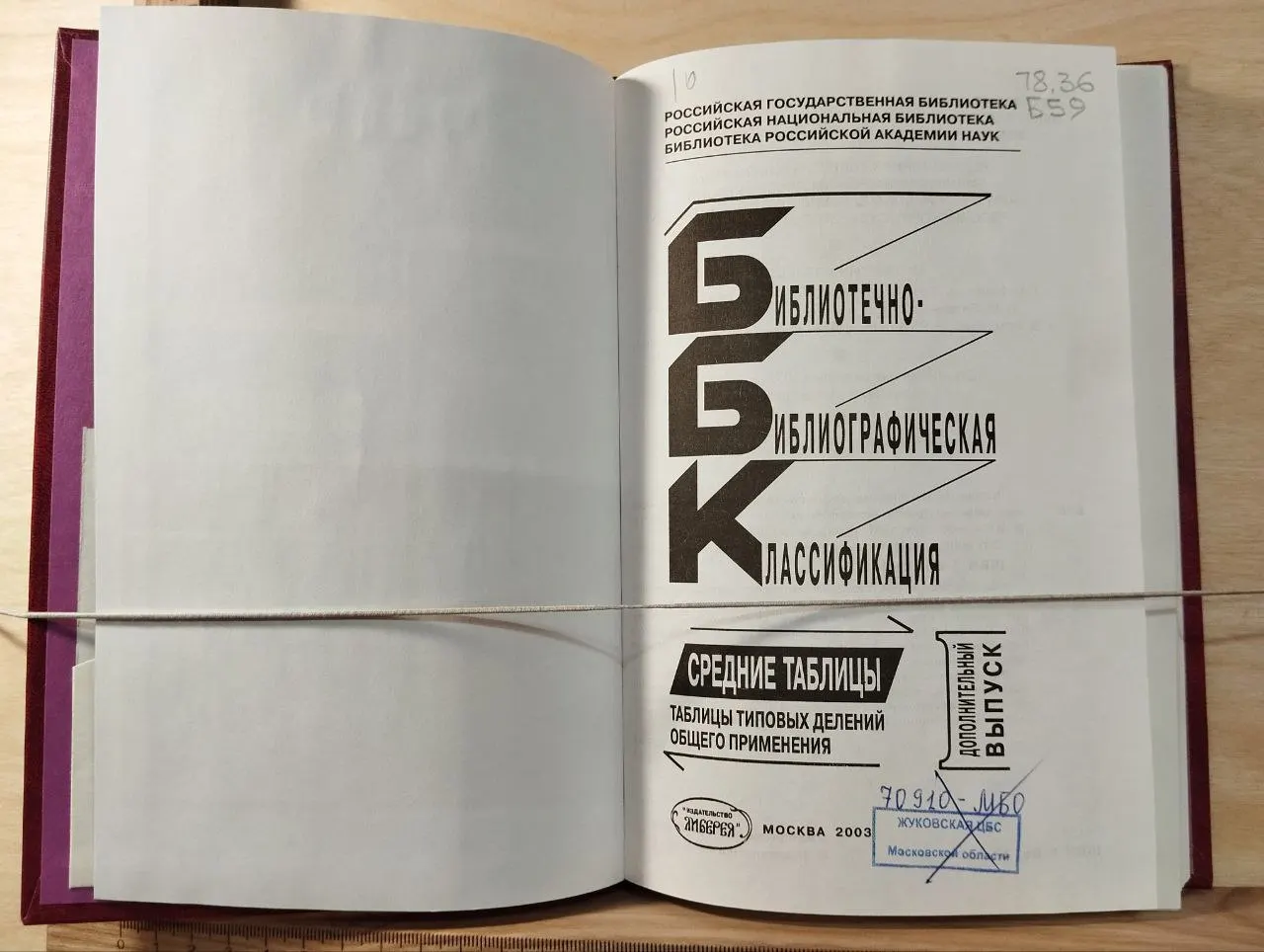 Библиотечно-библиографическая классификация. Средние таблицы. Таблицы типовых делений общего применения. Дополнительный выпуск фото 2