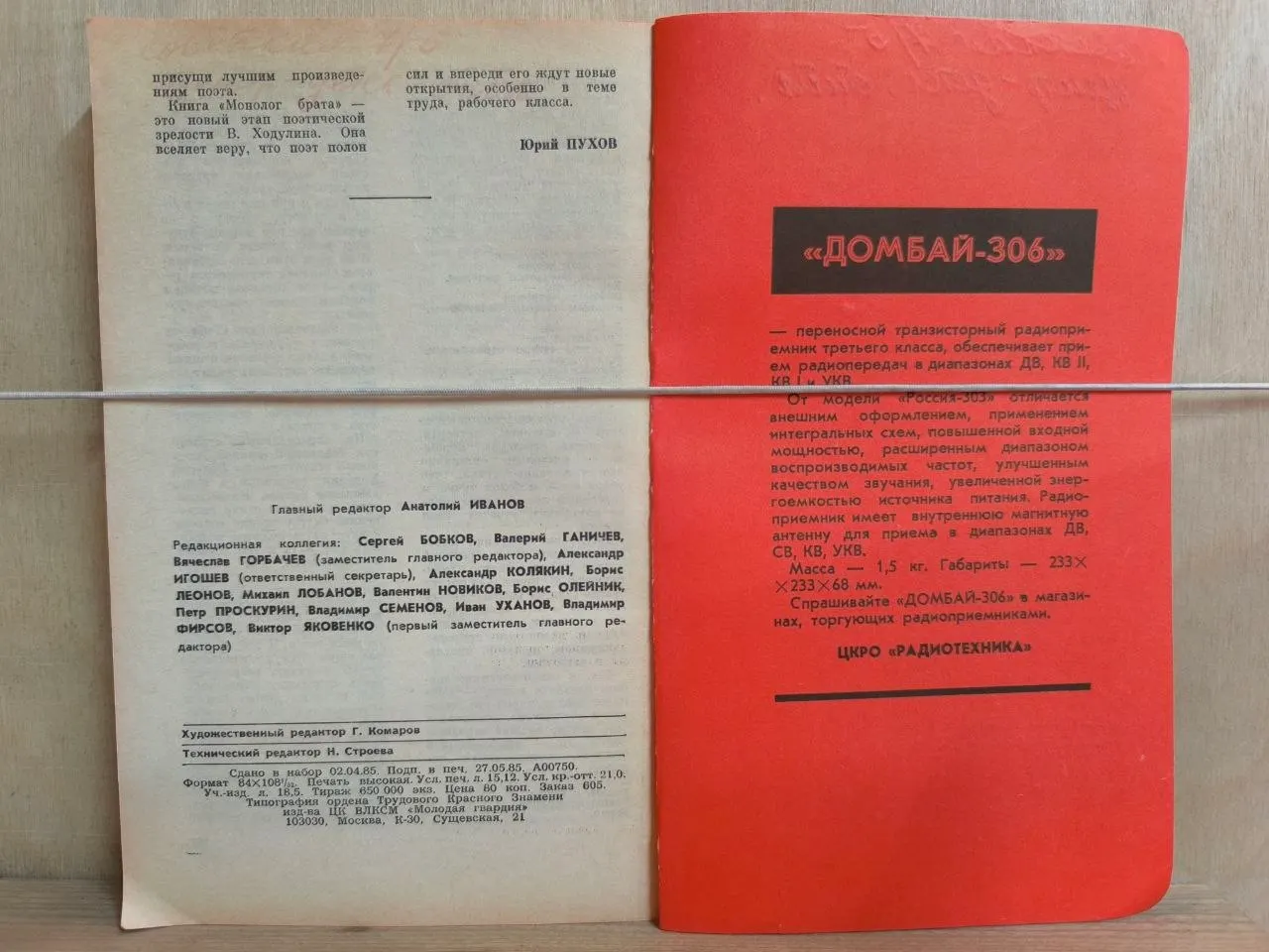 Молодая гвардия. Литературно-художественный журнал. №6, 1985 фото 3